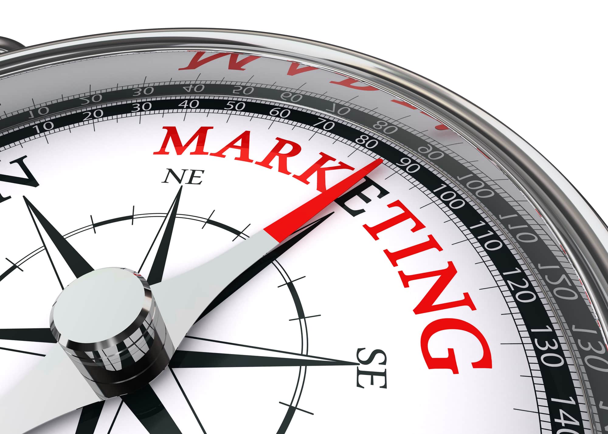 marketing word on conceptual compass marketing compass